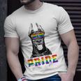 Funny Lgbt Pride Love Is Love Doberman Dog Unisex T-Shirt Gifts for Him