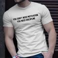 Motivational Quote Discipline For Gym Athletes Humor T-Shirt Gifts for Him