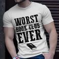 Funny Religion Bible Atheism Worst Book Club Ever Unisex T-Shirt Gifts for Him