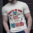 Funny Retro Vial Rocn In The Usa Happy 4Th Of July Vibes Unisex T-Shirt Gifts for Him