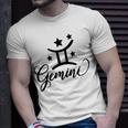 Gemini Born In May June Birthday Funny Gift Gemini Zodiac Unisex T-Shirt Gifts for Him
