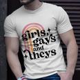 Girls Gays And Theys - Lesbian Pride - Lgbtq Pride Unisex T-Shirt Gifts for Him