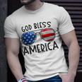 God Bless America Sunglasses Usa Flag Patriotic 4Th Of July Unisex T-Shirt Gifts for Him
