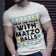Hanukkah Deck Hall With Matzo Ball Ugly Sweater Jewish T-Shirt Gifts for Him