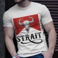 I Love Strait Name Strait Family Strait Western Cowboy Style Unisex T-Shirt Gifts for Him