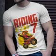 I'm 7 Riding Into 7Th Birthday Motocross 7Th Birthday T-Shirt Gifts for Him