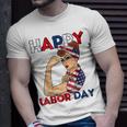 Labor Day Rosie The Riveter American Flag Woman Usa T-Shirt Gifts for Him