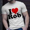 I Love Heart Rob Robert Robby T-Shirt Gifts for Him