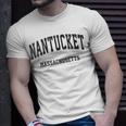 Nantucket Massachusetts Ma Vintage Athletic Sports Design Massachusetts Gifts And Merchandise Funny Gifts Unisex T-Shirt Gifts for Him