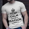 Pearson Funny Surname Family Tree Birthday Reunion Gift Idea Unisex T-Shirt Gifts for Him