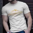 Retro Mountain Yellowstone National Park Hiking Souvenir T-Shirt Gifts for Him