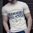 Rhode Island Pride State Flag Native Ocean State Unisex T-Shirt Gifts for Him
