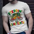 Steppin Into Junenth Like My Ancestors Shoes Unisex T-Shirt Gifts for Him