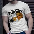 Thanksgiving Cat Fake Cat Thanksgiving Turkey T-Shirt Gifts for Him