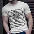 Track Your Long Hair Length Check Hair Backprint T-Shirt Gifts for Him