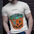 Turquoise Jack-O'-Lantern Halloween Pumpkin Turquoise T-Shirt Gifts for Him