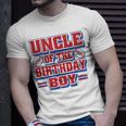 Uncle Football Birthday Boy Family Baller B-Day Party Unisex T-Shirt Gifts for Him