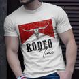 Vintage Bull Skull Western Life Country Rodeo Time Unisex T-Shirt Gifts for Him