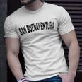 Vintage San Buenaventura Black Text Apparel T-Shirt Gifts for Him