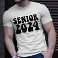 Vintage Senior 2024 Class Of 2024 Highschool Graduation Gift Unisex T-Shirt Gifts for Him