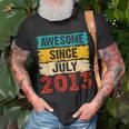 10 Year Old Awesome Since July 2013 10Th Birthday Gifts Unisex T-Shirt Gifts for Old Men
