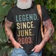 19 Years Old Gifts Legend Since June 2003 19Th Birthday Unisex T-Shirt Gifts for Old Men