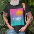 1984 Birthday Legend I Vhs Glitch Vaporwave 80S Retro T-Shirt Gifts for Old Men