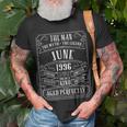 23Rd Birthday June 1996 Gifts Men Son Nephew 23 Years Unisex T-Shirt Gifts for Old Men