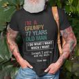 77 Years Grumpy Old Man Funny Birthday Unisex T-Shirt Gifts for Old Men
