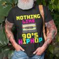 90S Hip Hop Rap Music Nostalgia Old School Clothing Gangster T-Shirt Gifts for Old Men
