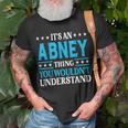 Abney Thing Surname Team Family Last Name Abney T-Shirt Gifts for Old Men