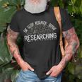 Academics Researcher Eat Sleep Research Repeat T-Shirt Gifts for Old Men