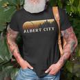 Albert City Ia Vintage Evergreen Sunset Eighties Retro T-Shirt Gifts for Old Men