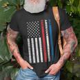 All-American Dad Patriotic Usa Flag Fathers Day Gift Unisex T-Shirt Gifts for Old Men