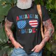 American Dude Sunglasses 4Th Of July Patriotic Boy Men Kids Unisex T-Shirt Gifts for Old Men