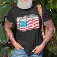 American Funny 4Th Of July Beer Patriotic Usa Flag Pride Unisex T-Shirt Gifts for Old Men