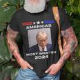 Americas Most Wanted Trump 2024 T-Shirt Gifts for Old Men