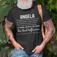 Angela Birthday Personalized Name For Angela T-Shirt Gifts for Old Men