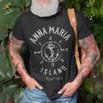 Anna Maria Island Souvenir Compass Rose T-Shirt Gifts for Old Men