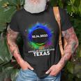 Annular Solar Eclipse October 14 2023 Texas T-Shirt Gifts for Old Men