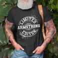 Armstrong Surname Family Tree Birthday Reunion T-Shirt Gifts for Old Men