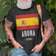 Arona Spain Es Flag City Top Bandera Ropa T-Shirt Gifts for Old Men