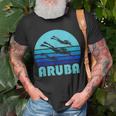 Aruba Scuba Diving Caribbean Diver T-Shirt Gifts for Old Men