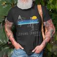 Avoca Beach Australia Surfing Beach Surf Guy With Dog T-Shirt Gifts for Old Men