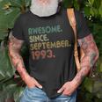 Awesome Since September 1993 30Th Birthday 30 Year Old T-Shirt Gifts for Old Men