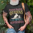 Barrel Racing Birthday Born In April Cowgirl Horse Riding Unisex T-Shirt Gifts for Old Men