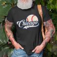 Baseball American Lover Chicago Baseball Unisex T-Shirt Gifts for Old Men