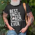Baseball Best Uncle Coach Ever Proud Dad Daddy Fathers Unisex T-Shirt Gifts for Old Men