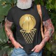 Basketball Player Trophy Game Coach Sports Lover Basketball Funny Gifts Unisex T-Shirt Gifts for Old Men