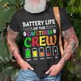 Battery Life Of The Cafeteria Crew Cafeteria School T-Shirt Gifts for Old Men